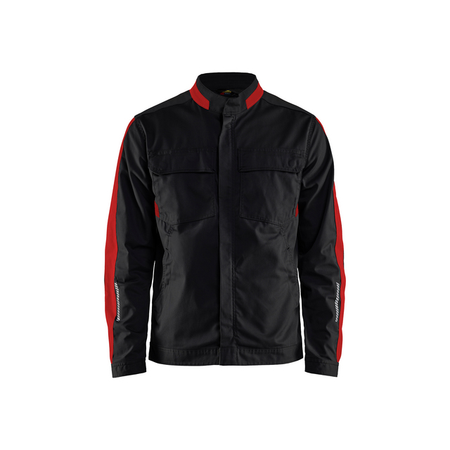 INDUSTRIJACKA 4444 1832 STRETC SVART/RÖD M