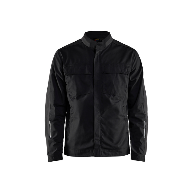 INDUSTRIJACKA 4444 1832 STRETC SVART/MÖRKGRÅ 4XL