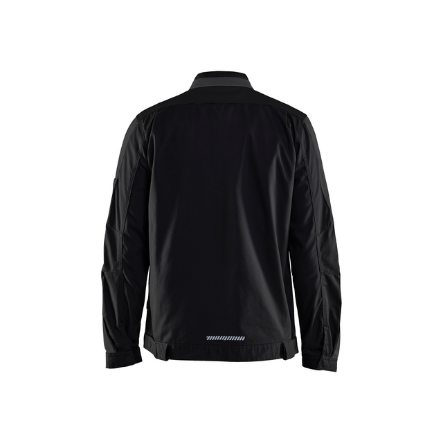 INDUSTRIJACKA 4444 1832 STRETC SVART/MÖRKGRÅ 4XL