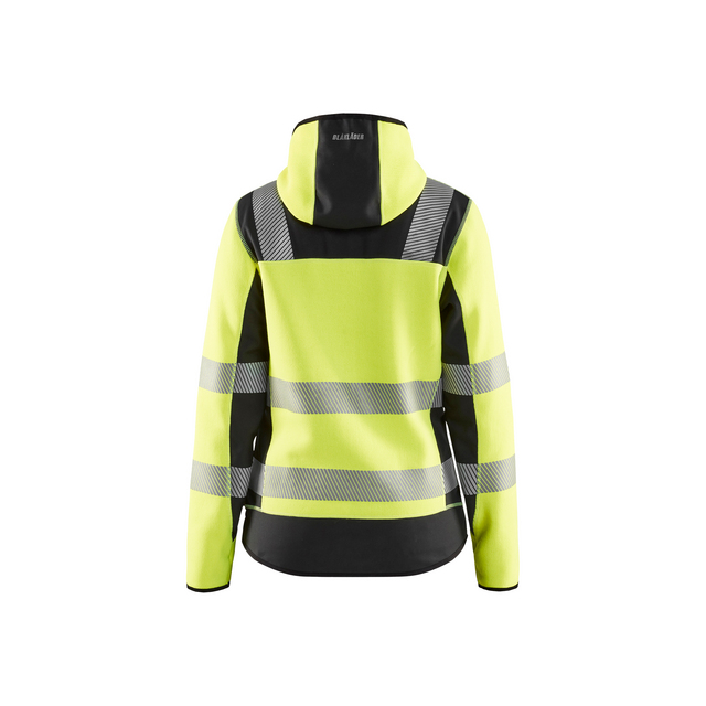VARSELJACKA 4967 2120 STICKAD DAM VARSELGUL/SVART XXL