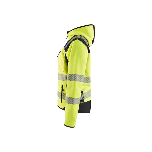 VARSELJACKA 4967 2120 STICKAD DAM VARSELGUL/SVART XXL