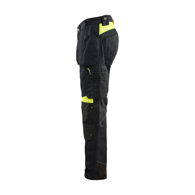 HANTVERKSBYXA 1555 1860 SVART/VARSELGUL D108