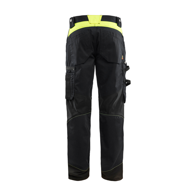 HANTVERKSBYXA 1556 1860 UTAN SPIKFICKA SVART/VARSELGUL C46