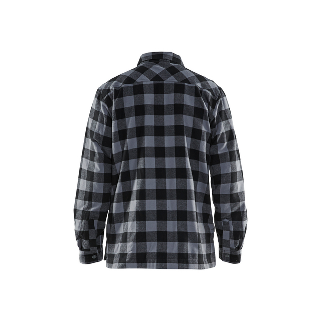 FLANELLSKJORTA 3225 1131 FODRAD ANTRACITGRÅ/SV XXXL