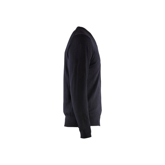 PULLOVER 3590 2122 STICKAD MÖRK MARINBLÅ 4XL