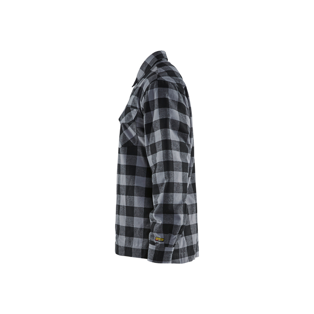 FLANELLSKJORTA 3225 1131 FODRAD ANTRACITGRÅ/SV XXXL