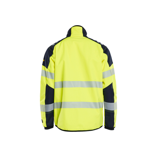 SOFTSHELLJACKA 4948 1560 MULTINORM VARSELGUL/MABLÅ XXXL