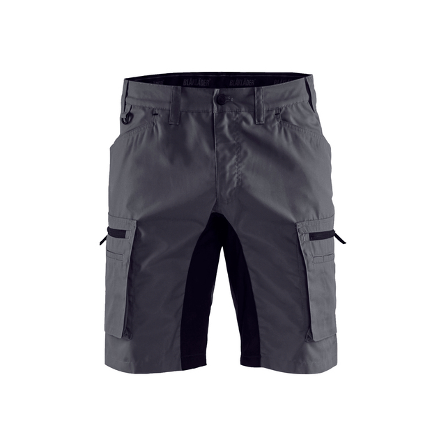 SERVICESHORTS MED STRETCH 1449 1845 MELLANGRÅ/SVART C52
