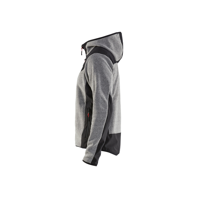 JACKA 5940 2536 STICKAD MED SOFTSHELL GRÅMELERAD/SVA XXXL