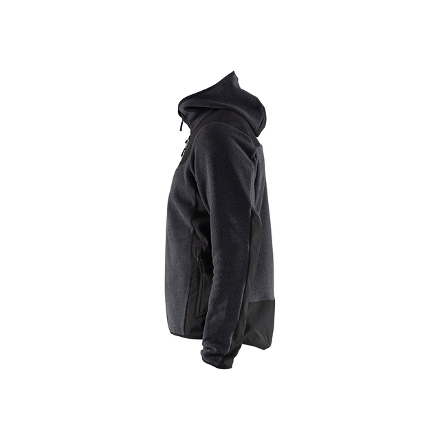 JACKA 5940 2536 STICKAD MED SOFTSHELL ANTRACITGRÅ/SVA 4XL