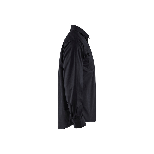 TWILLSKJORTA 3297 1135 SVART M