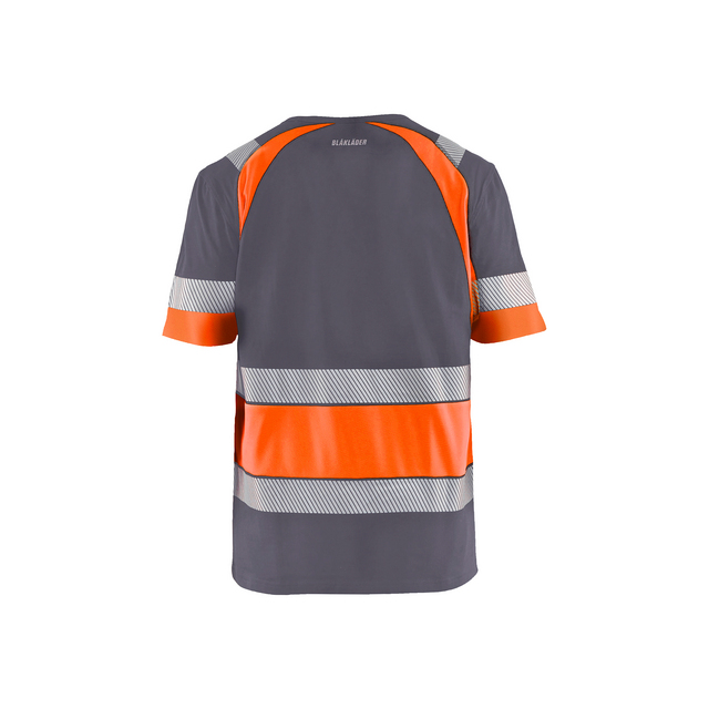 T-SHIRT VARSEL 3421 1030 MELLANGRÅ/VARSELORANGE S