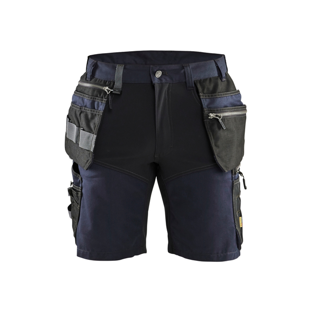 HANTVERKSSHORTS 1598 1860 STRETCH MARINBLÅ/SVART C60