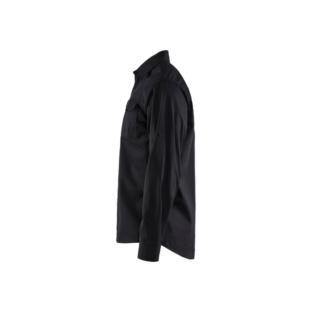 TWILLSKJORTA 3298 1190 SVART XL
