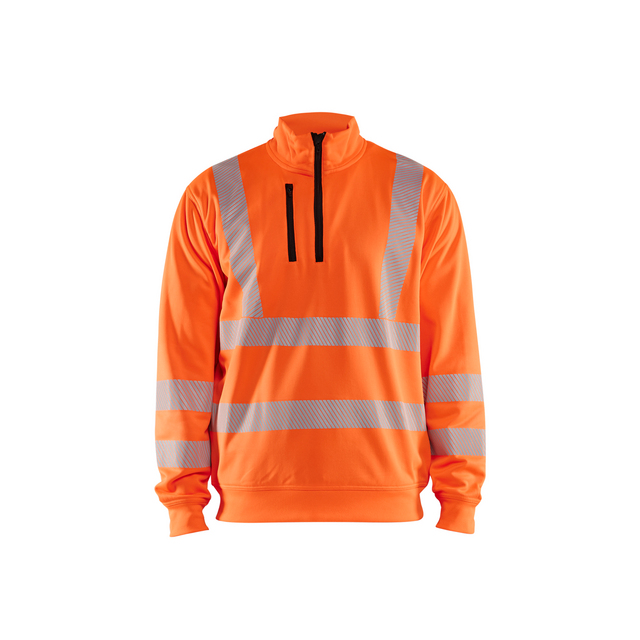 SWEATSHIRT 3564 2538 FULL-ZIP VARSELORANGE 4XL