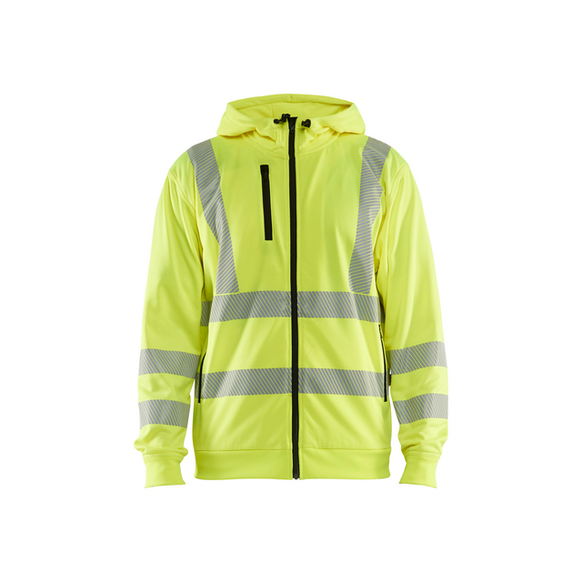 LUVTRÖJA 3565 2538 FULL-ZIP VARSELGUL L