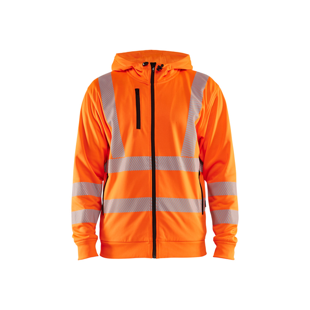 LUVTRÖJA 3565 2538 FULL-ZIP VARSELORANGE XXXL