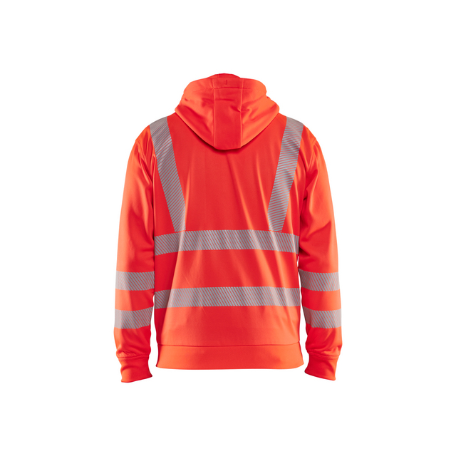 LUVTRÖJA 3565 2538 FULL-ZIP VARSELRÖD 4XL