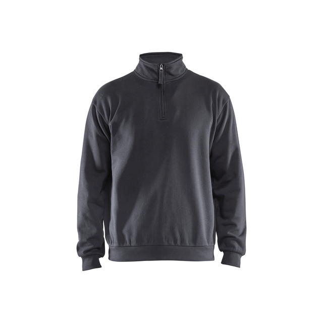SWEATSHIRT 3587 1169 HALF-ZIP MELLANGRÅ XXL