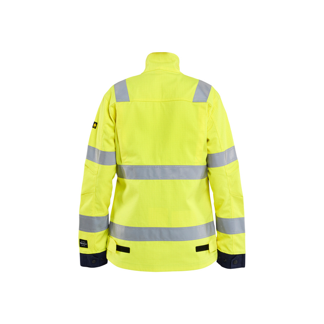 JACKA 4091 1514 MULTINORM DAM VARSELGUL/MARINBLÅ XXXL