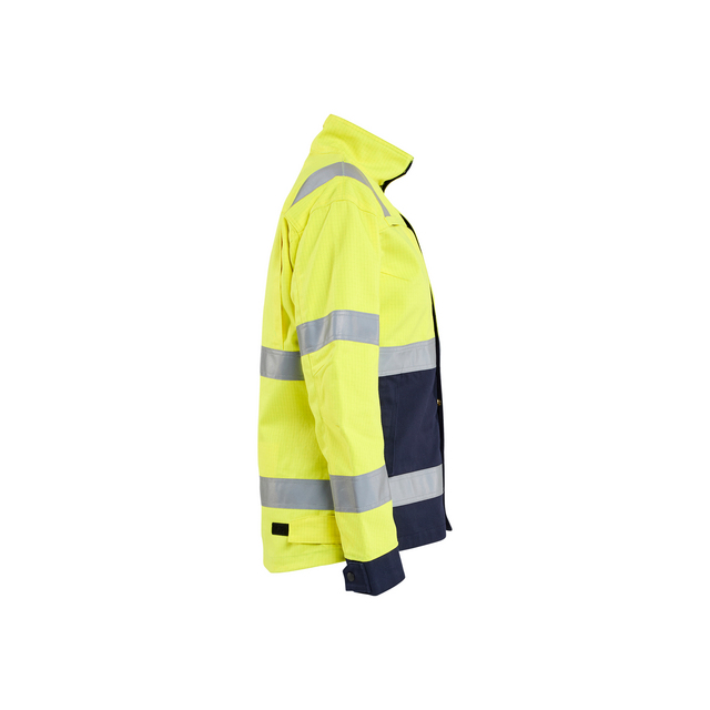 JACKA 4091 1514 MULTINORM DAM VARSELGUL/MARINBLÅ XXXL