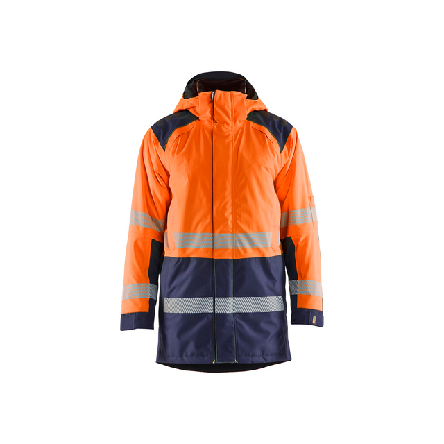 VINTERPARKAS 4457 1987 VARSEL VARSELORANGE/MARINBLÅ M