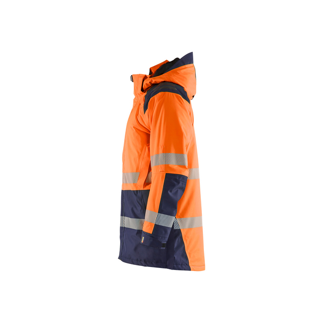 VINTERPARKAS 4457 1987 VARSEL VARSELORANGE/MARINBLÅ M