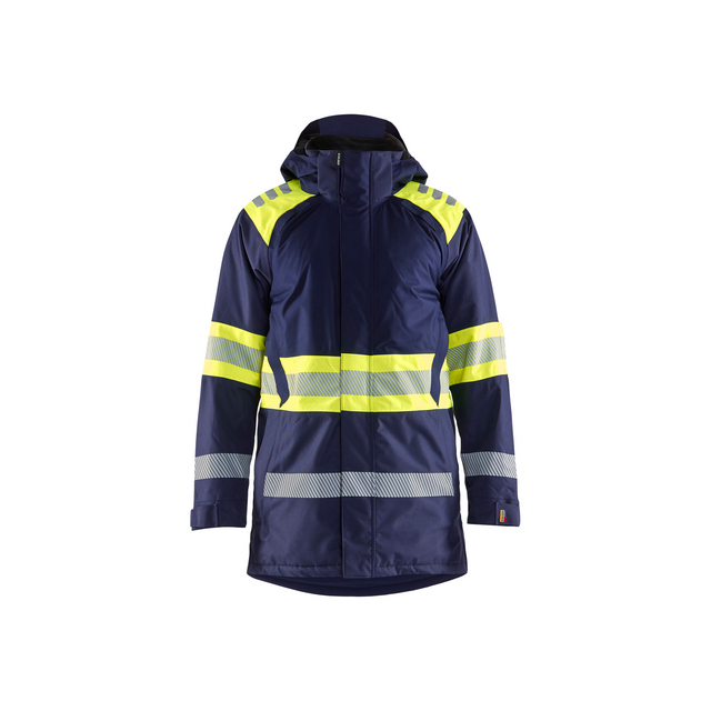 VINTERPARKAS 4485 1977 VARSEL MARINBLÅ/VARSELGUL 4XL