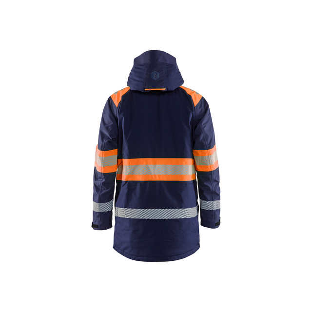 VINTERPARKAS 4485 1977 VARSEL MARINBLÅ/VARSELORANGE L