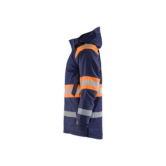 VINTERPARKAS 4485 1977 VARSEL MARINBLÅ/VARSELORANGE L
