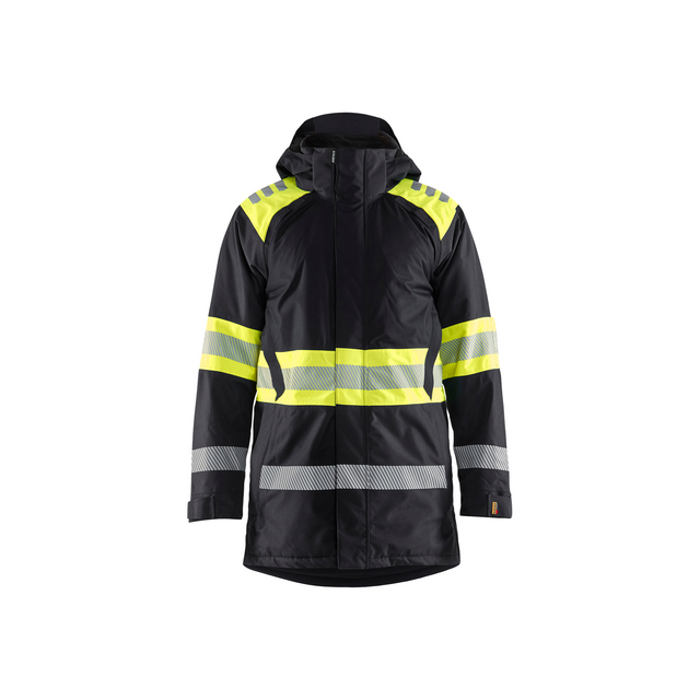 VINTERPARKAS 4485 1977 VARSEL SVART/VARSELGUL XL
