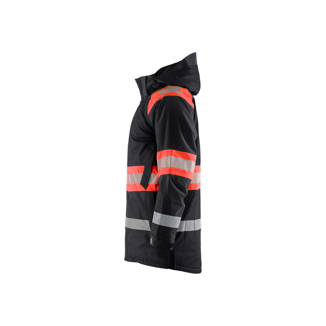 VINTERPARKAS 4485 1977 VARSEL SVART/VARSELRÖD 4XL