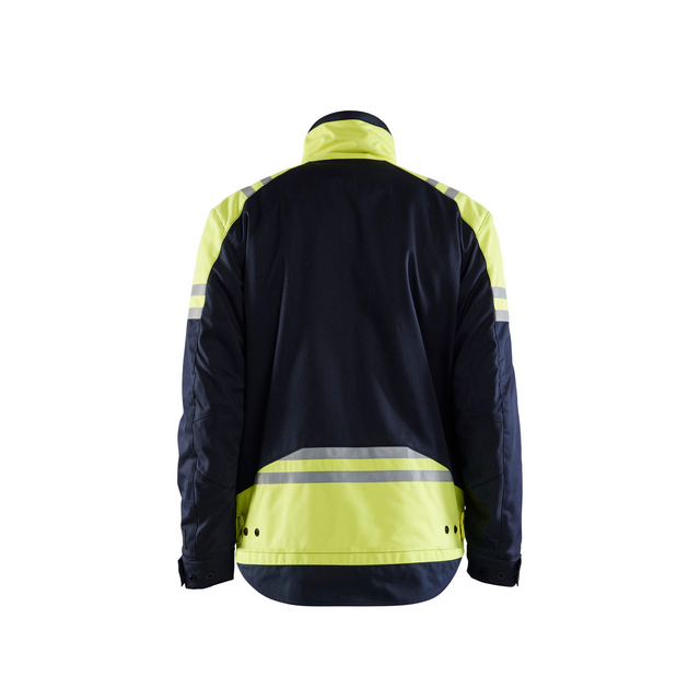 JACKA 4505 1519 INHERENT STEEL MARINBLÅ/VARSELGUL XXL