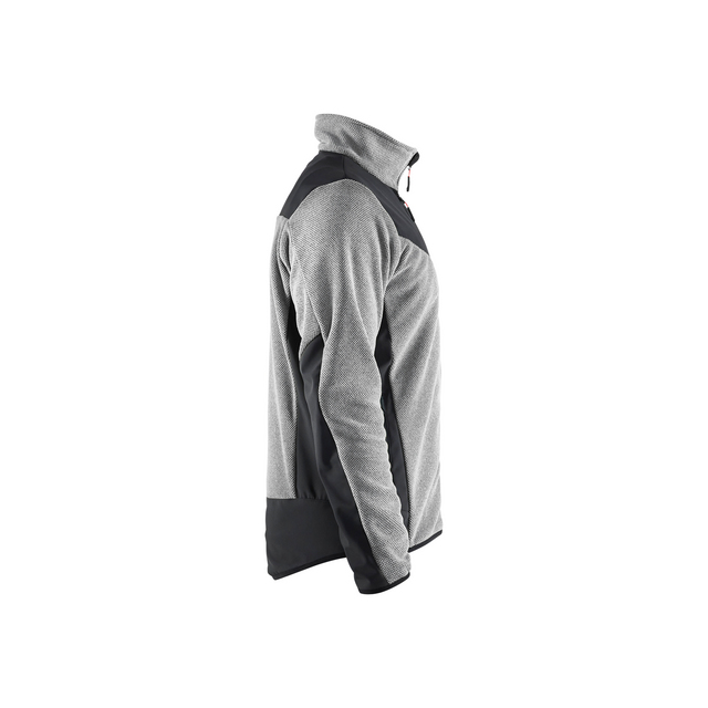 JACKA 5942 2536 STICKAD SOFT SHELL GRÅMELERAD/SVART XXXL