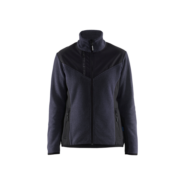 JACKA 5943 2536 STICKAD SOFT SHELL DAM MARINBLÅ/SVART L