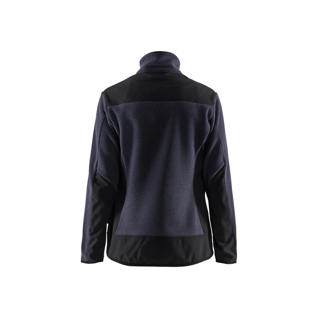 JACKA 5943 2536 STICKAD SOFT SHELL DAM MARINBLÅ/SVART L