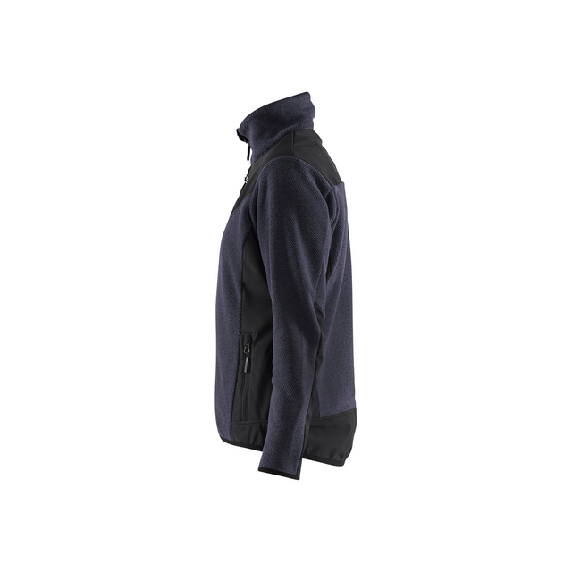 JACKA 5943 2536 STICKAD SOFT SHELL DAM MARINBLÅ/SVART L