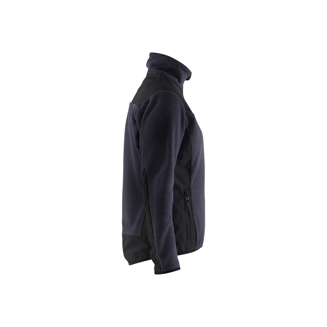 JACKA 5943 2536 STICKAD SOFT SHELL DAM MARINBLÅ/SVART L