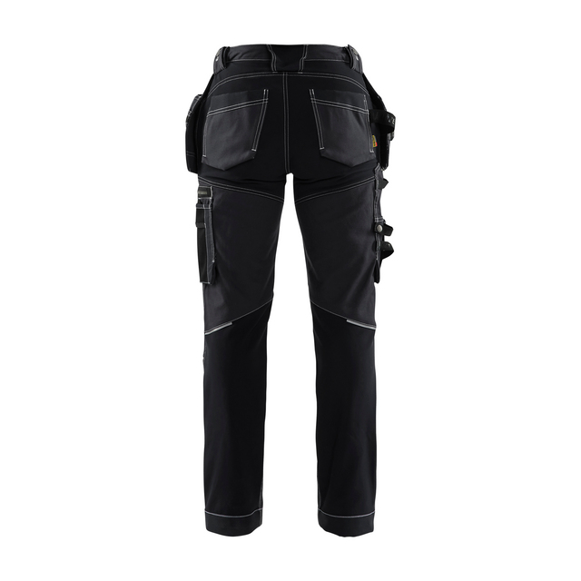 HANTVERKSBYXA 7130 1370 STRETCH DAM SVART C36