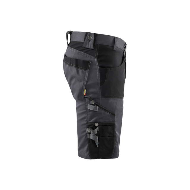 HANTVERKSSHORTS 1798 1860 STRETCH MELLANGRÅ/SVART C48