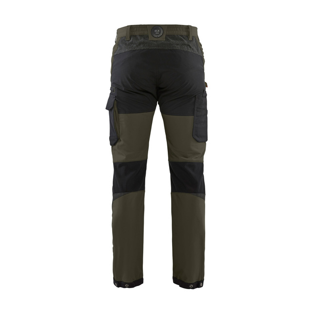 SERVICEBYXA 1422 1645 4-VÄGS STRETCH MÖRK OLIVGRÖN/SV D104