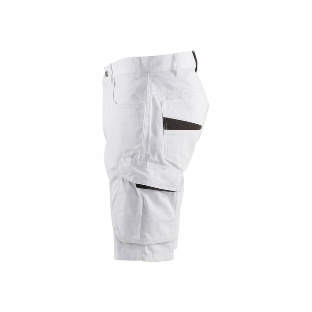 MÅLARSHORTS 1094 1330 STRETCH VIT/MÖRKGRÅ C58