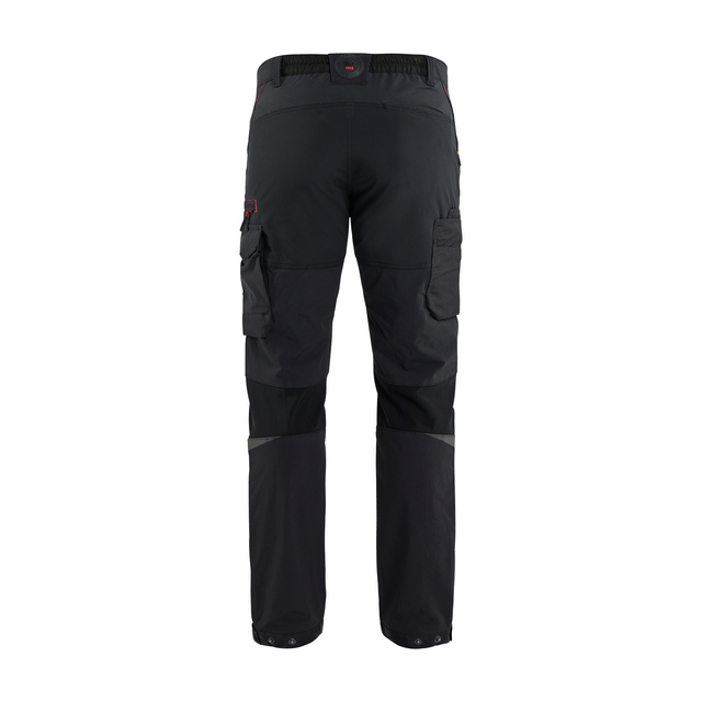 SERVICEBYXA 1422 1645 4-VÄGS STRETCH SVART/RÖD D100