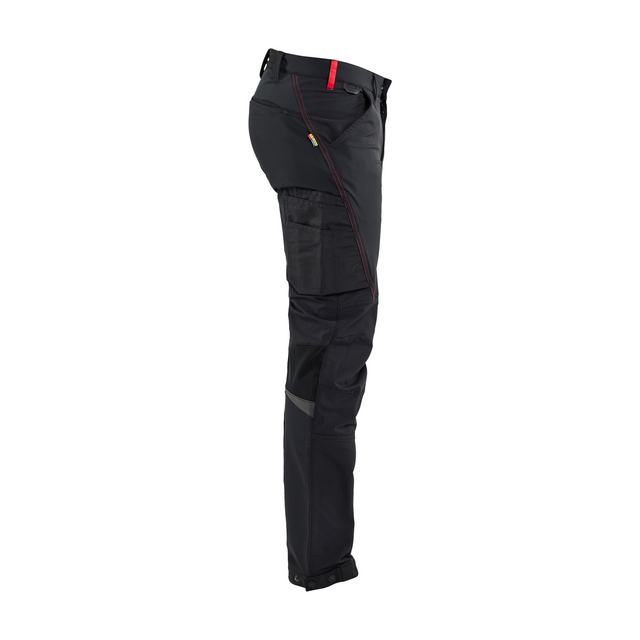 SERVICEBYXA 1422 1645 4-VÄGS STRETCH SVART/RÖD D100