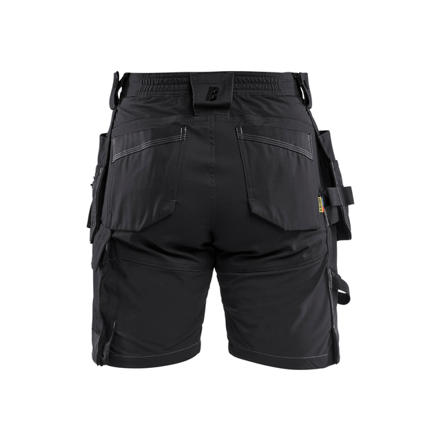 HANTVERKSSHORTS 7133 1832 STRETCH DAM SVART C34