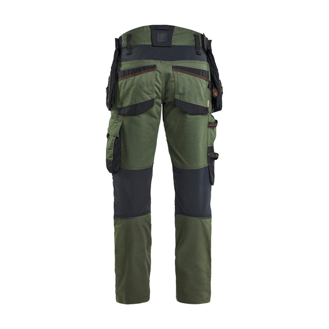 HANTVERKSBYXA MED STRETCH SKOGSGRÖN/ROST C58