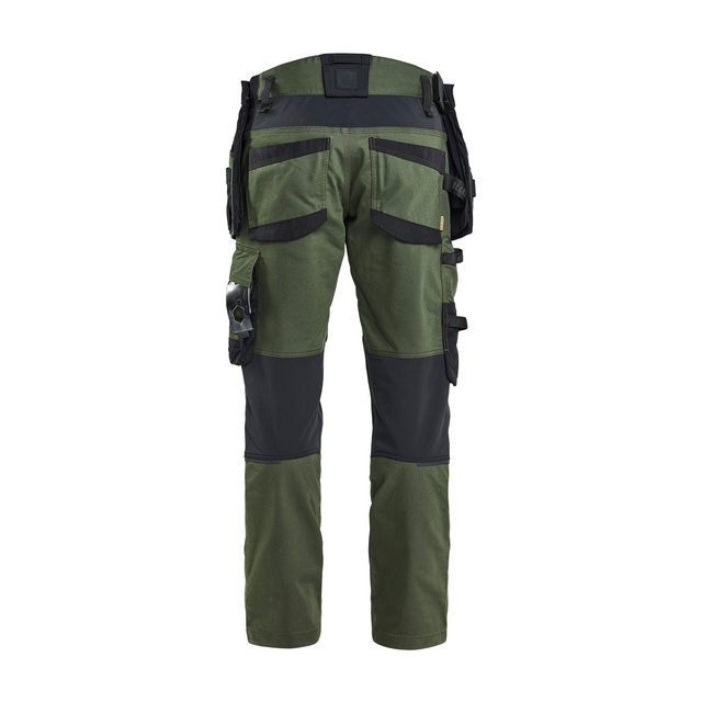 HANTVERKSBYXA MED STRETCH SKOGSGRÖN/SVART C46