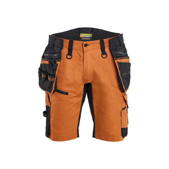 HANTVERKSSHORTS MED STRETCH ROST/SVART C50
