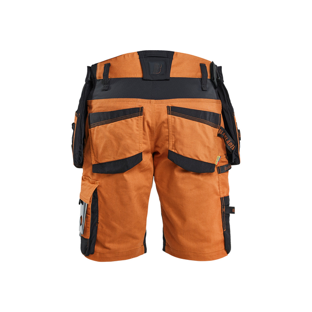 HANTVERKSSHORTS MED STRETCH ROST/SVART C50