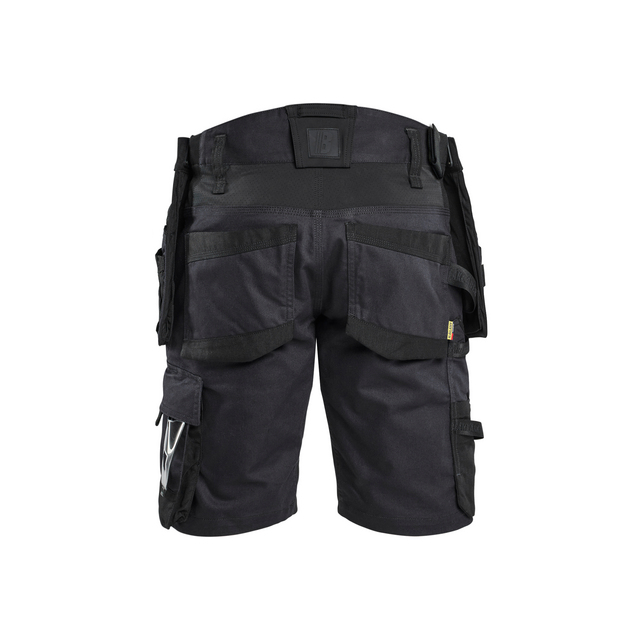 HANTVERKSSHORTS MED STRETCH SVART/SVART C46